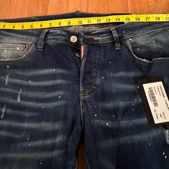 Dsquared2 paint-splatter Distress Italy-made Jeans - Picture 10 of 15